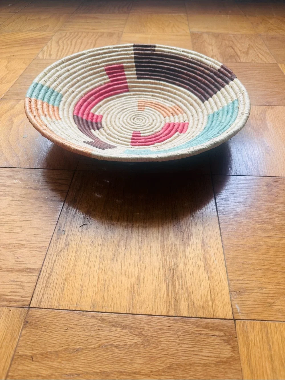 Handwoven Kazi Decorative Bowl — 16” x 3”
